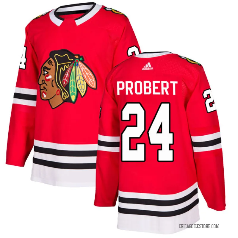 Bob Probert Chicago Blackhawks red jersey